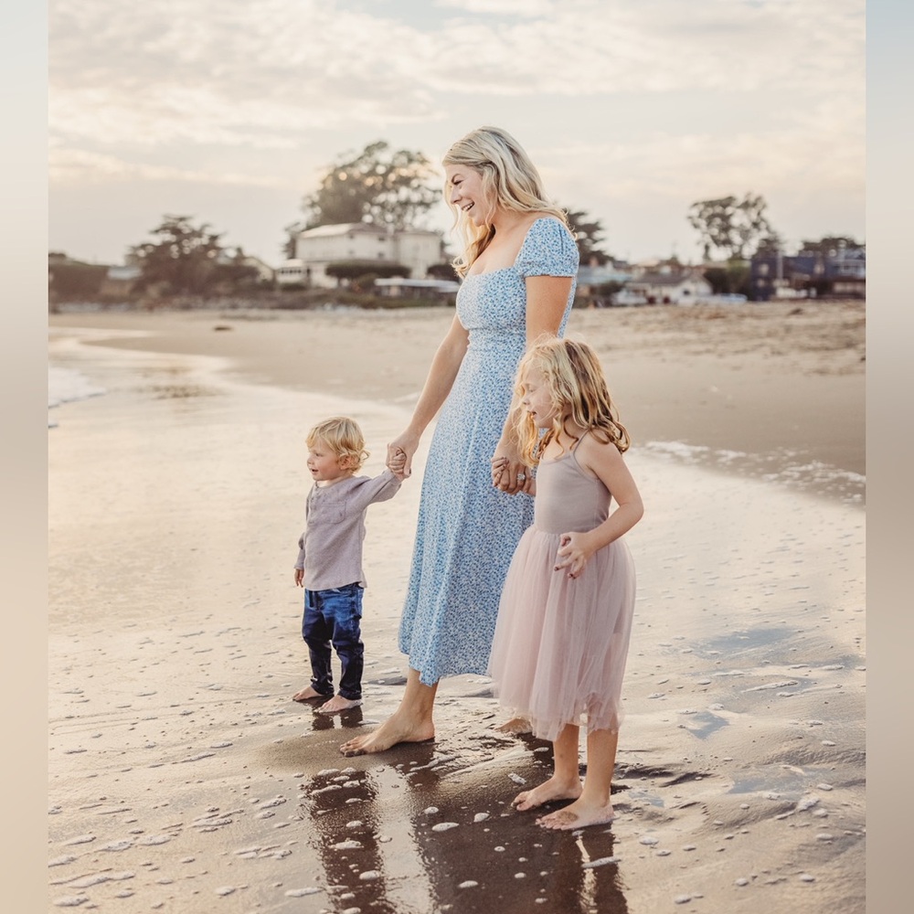 Sienne Reformation Blue Floral Maxi Dress